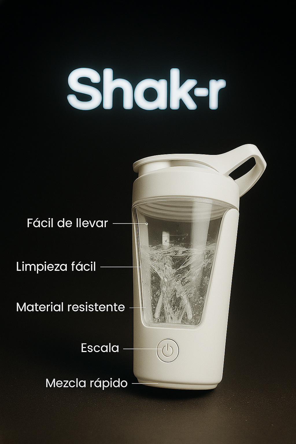 Botella Shaker Eléctrica
